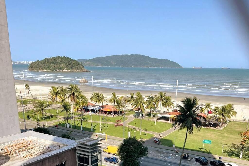 Vista Mar, Moderno Para Relaxar. Apto Completo ! São Vicente Exterior foto